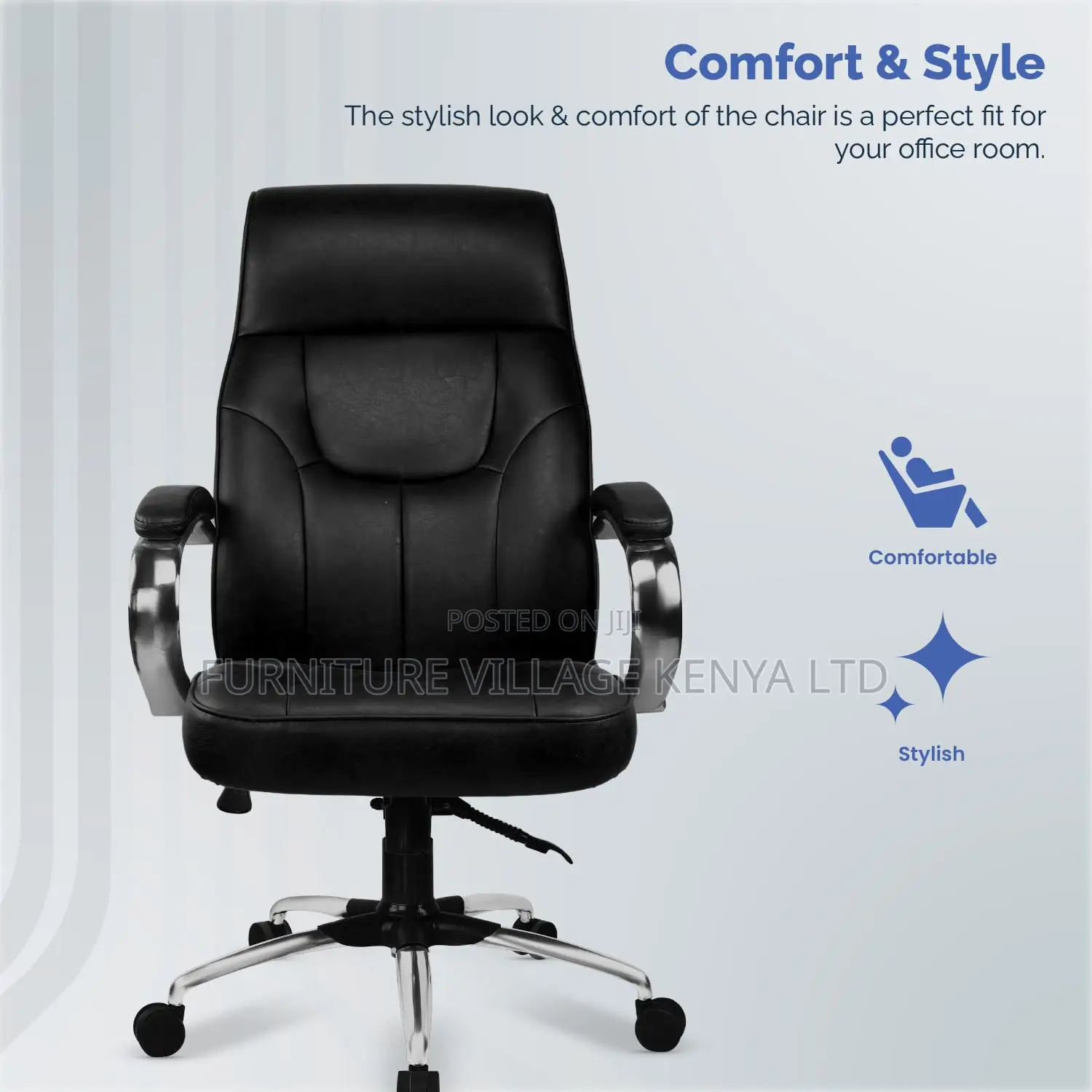 Ergonomic High Back Premium Leatherette Office Chair