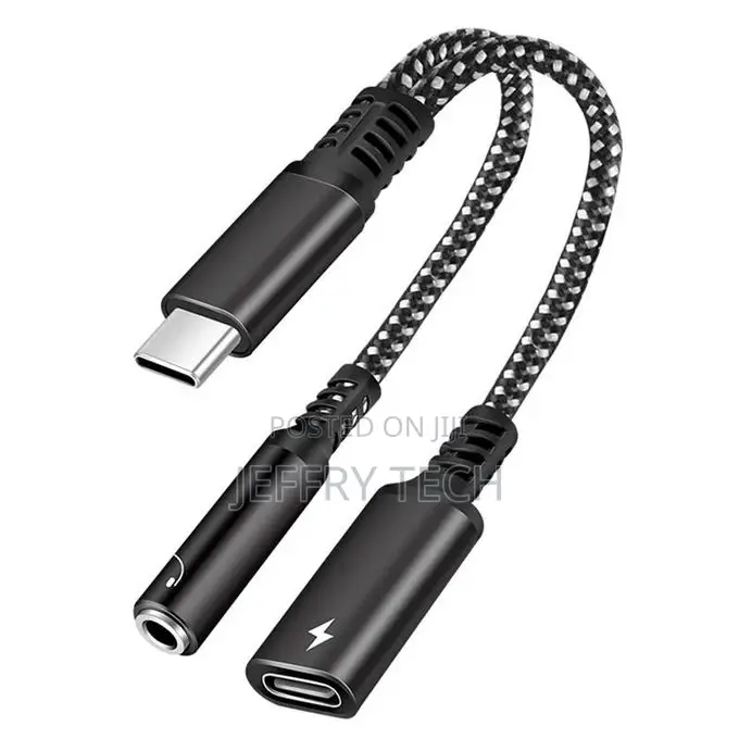 2 in 1 USB-C / Type-C Male to PD 60W USB-C / Type-C Charging