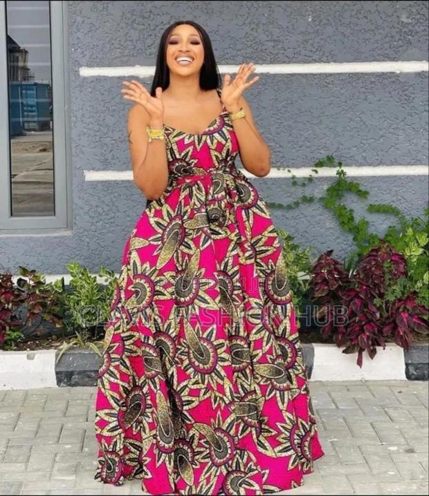 Ankara Maxi Dress in Nairobi Kenya - thumbnail 3