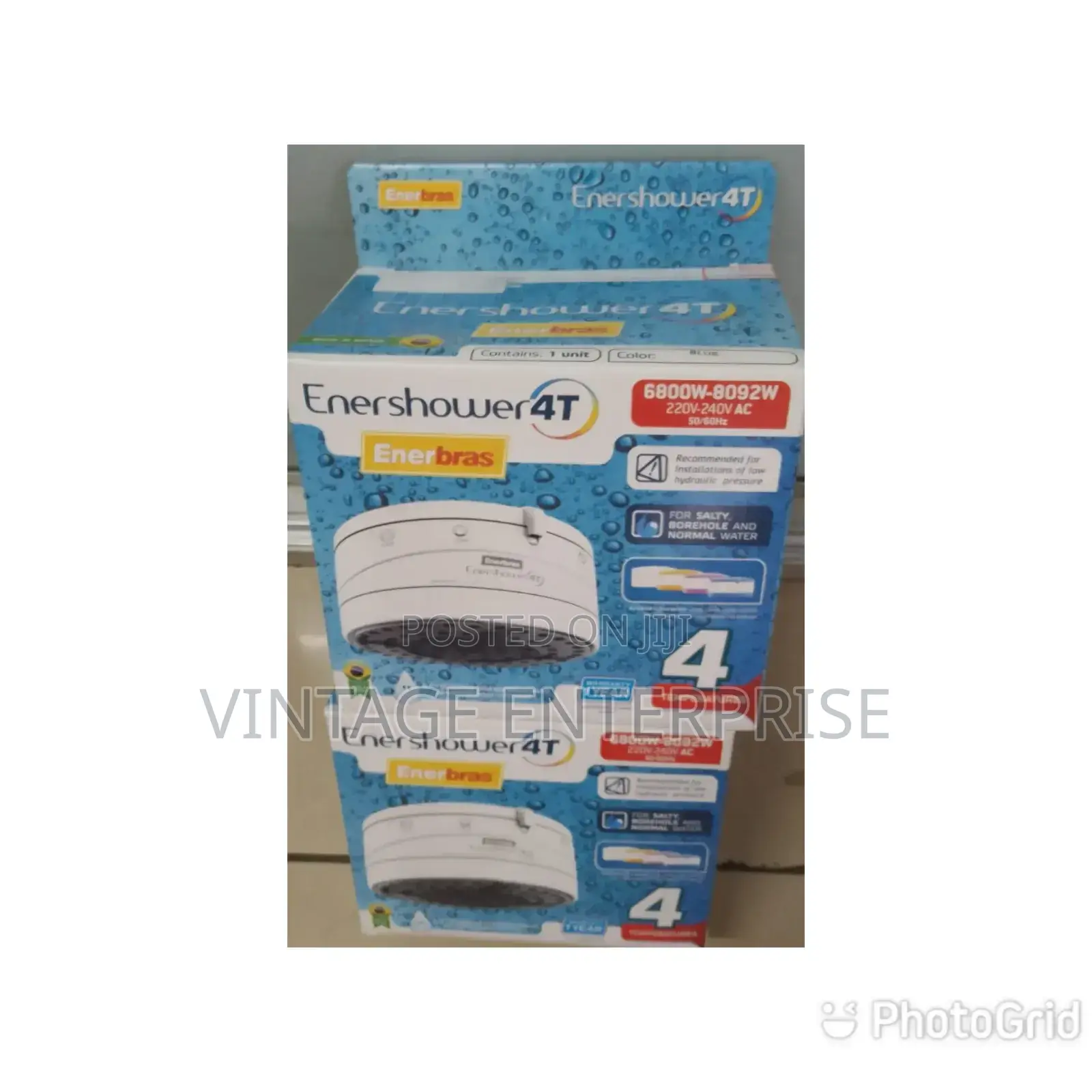 New 4t Shower Head/Enershower 4t/Instant Shower