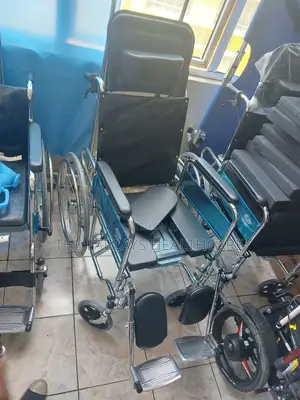 Commode High Back Wheelchair, ||Reclining Wheelchair