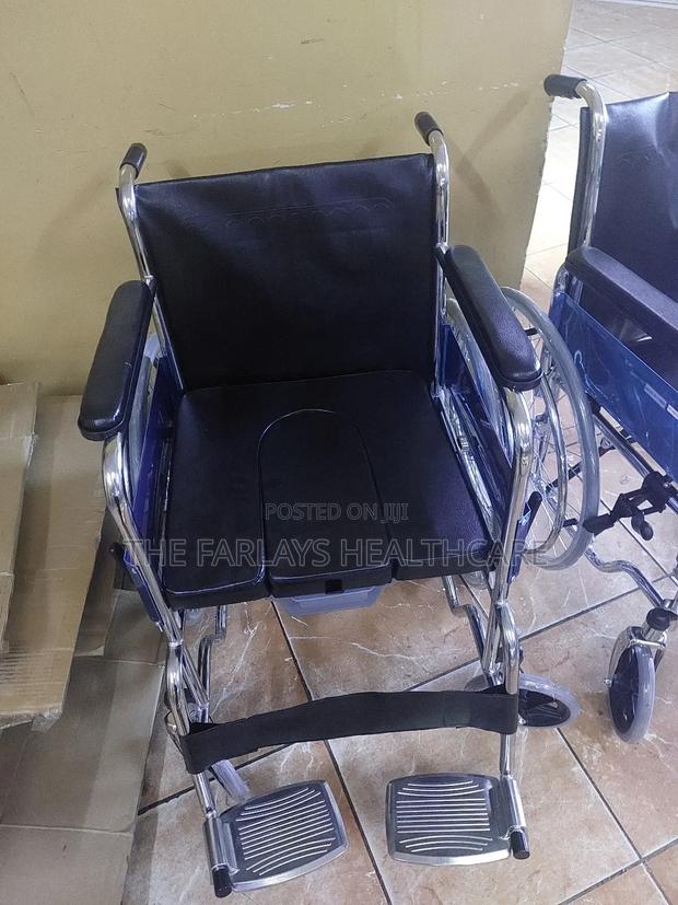 Commode Wheelchair*,* Adult Commode Wheelchair - thumbnail 2