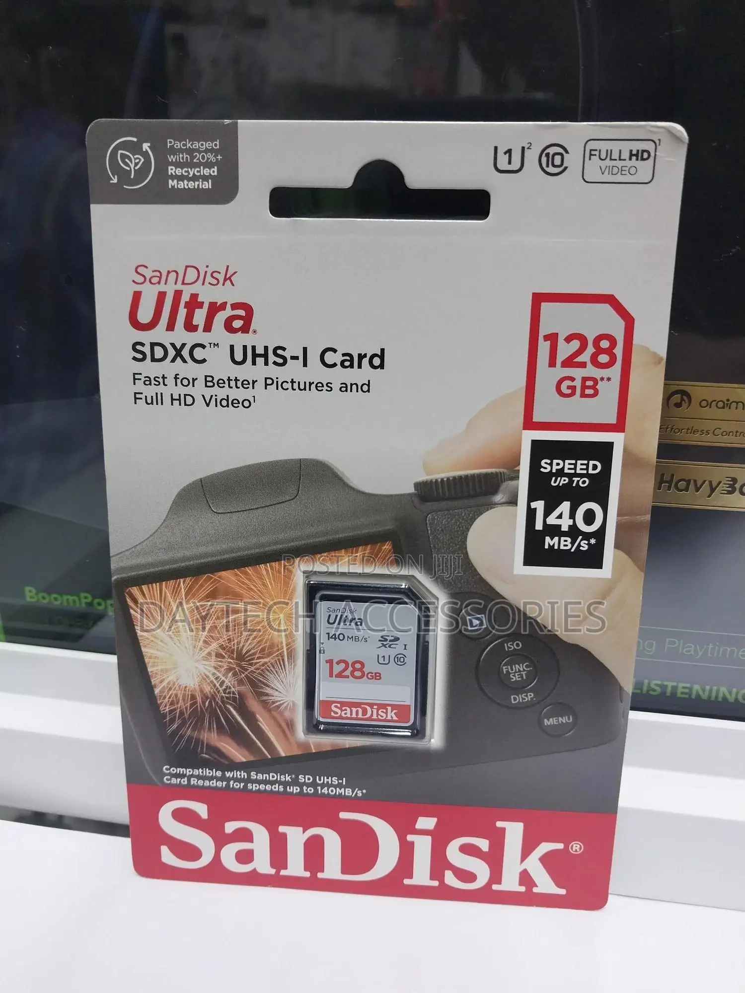 Sandisk 128gb Ultra SDHC Uhs-I Hd Camera Memory Card 140mb/S