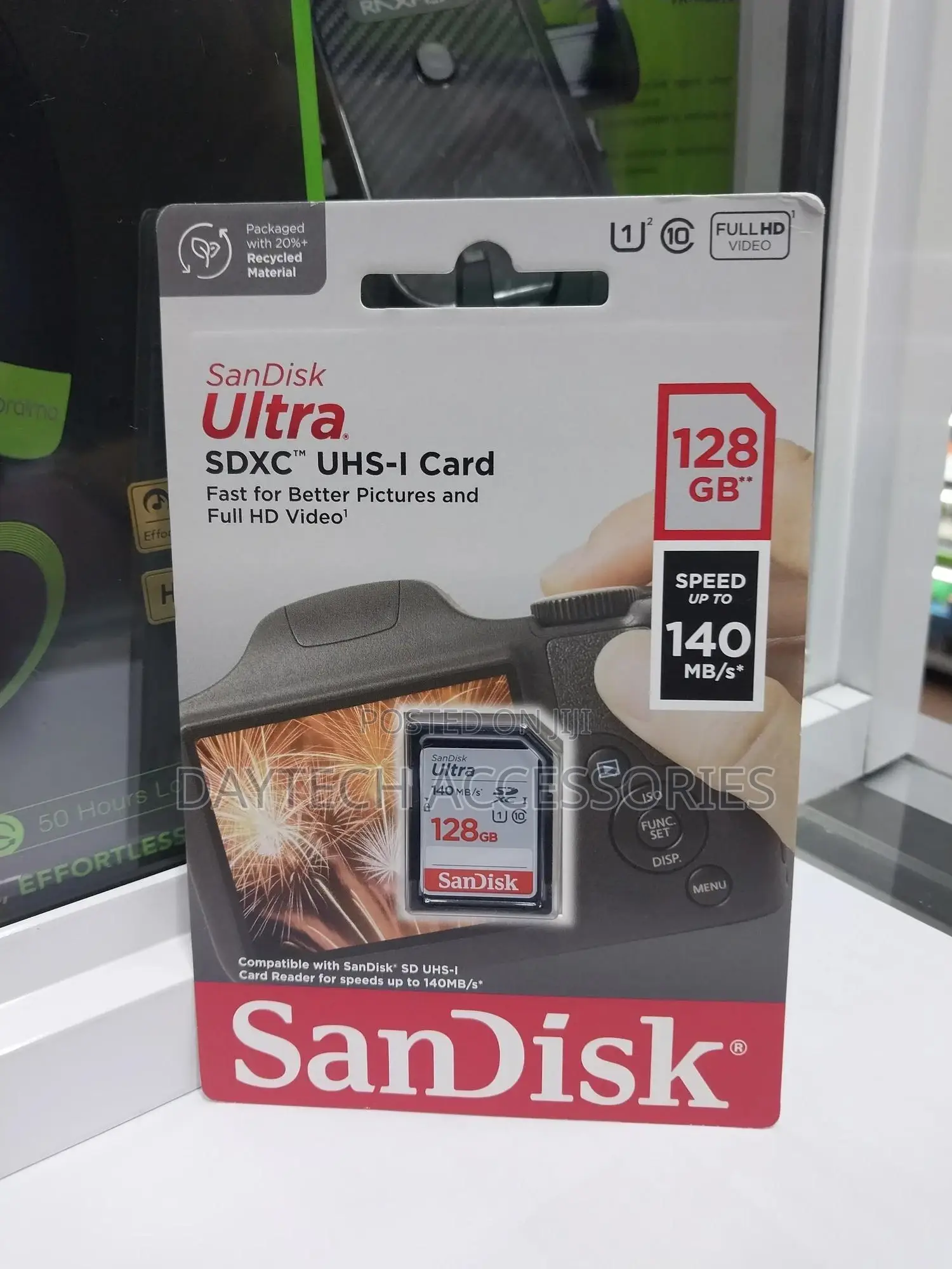 Sandisk 128gb Ultra SDHC Uhs-I Hd Camera Memory Card 140mb/S