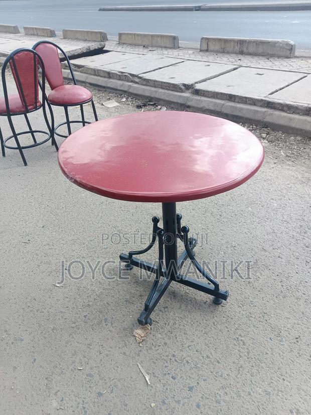 Restaurant Marble Table, Maroon Red 
