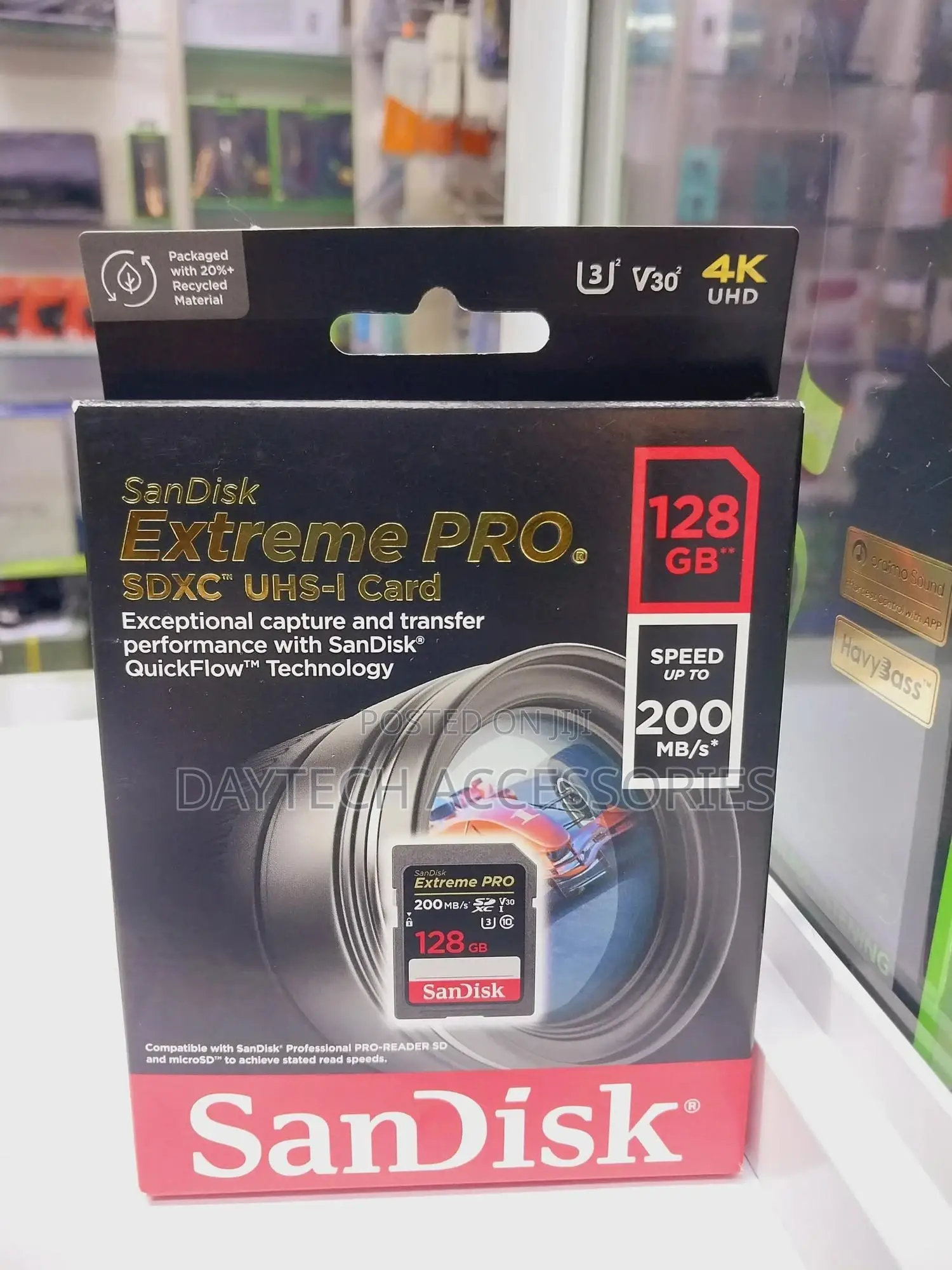 Sandisk 128gb Extreme Pro SDXC Uhs-I Memory Card - C10, U3,