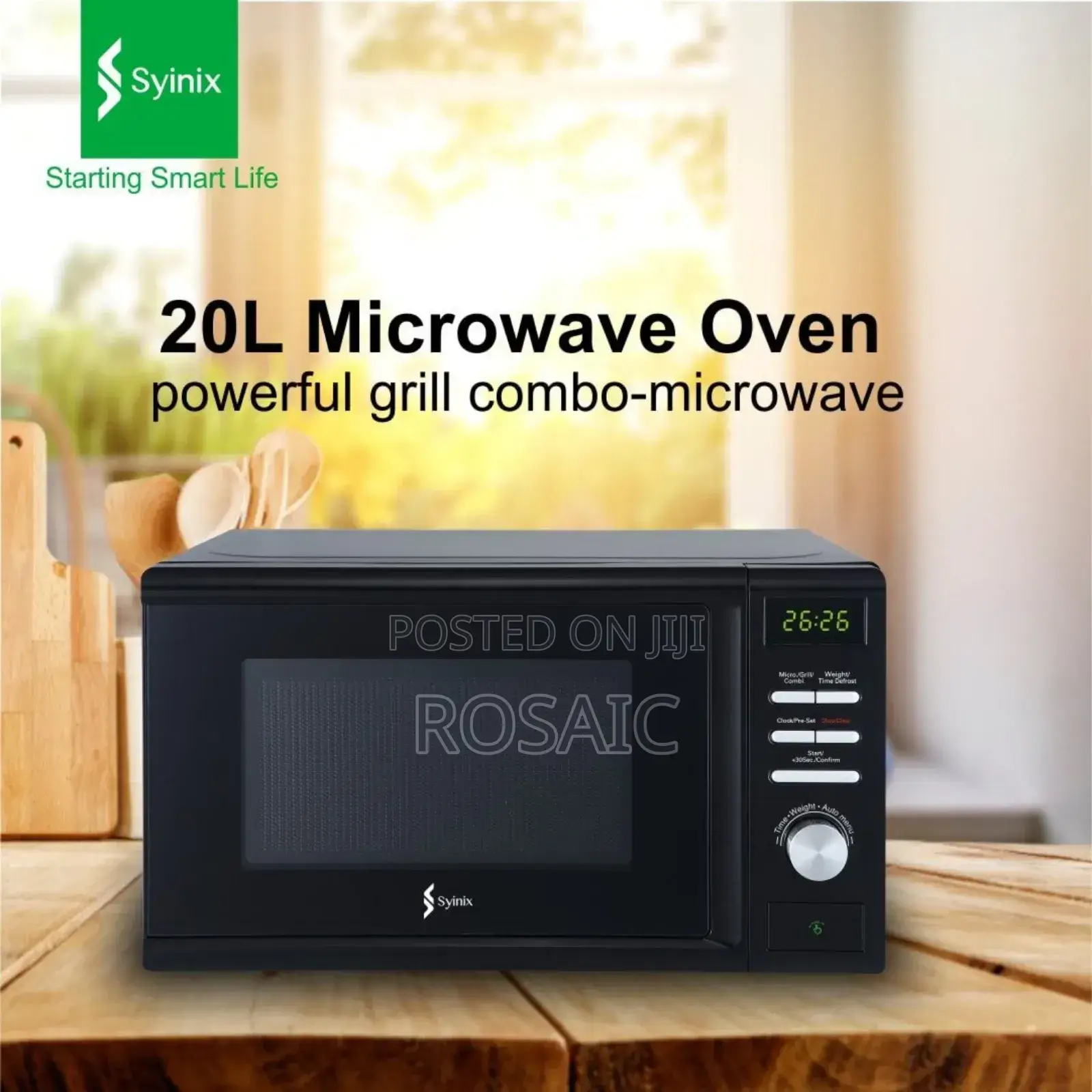 Syinix Digital Microwave With Grill