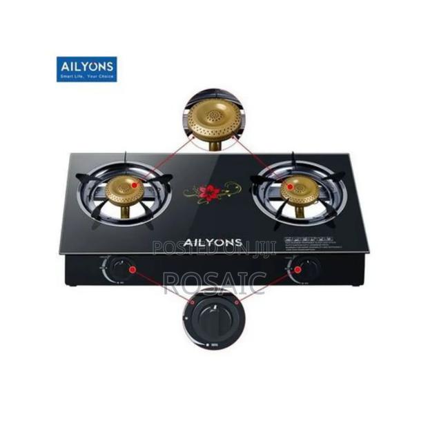 Ailyons 2 Burner Glass Top Auto Ignition