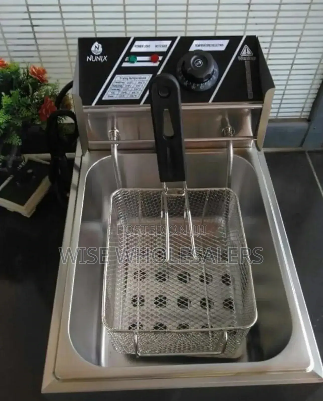 Nunix Stainless Steel Electric Deep Fryer 6 Litres°
