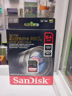 Sandisk Extreme Pro 64gb SDXC Uhs-I C10,U3,V30, Uhd Memory
