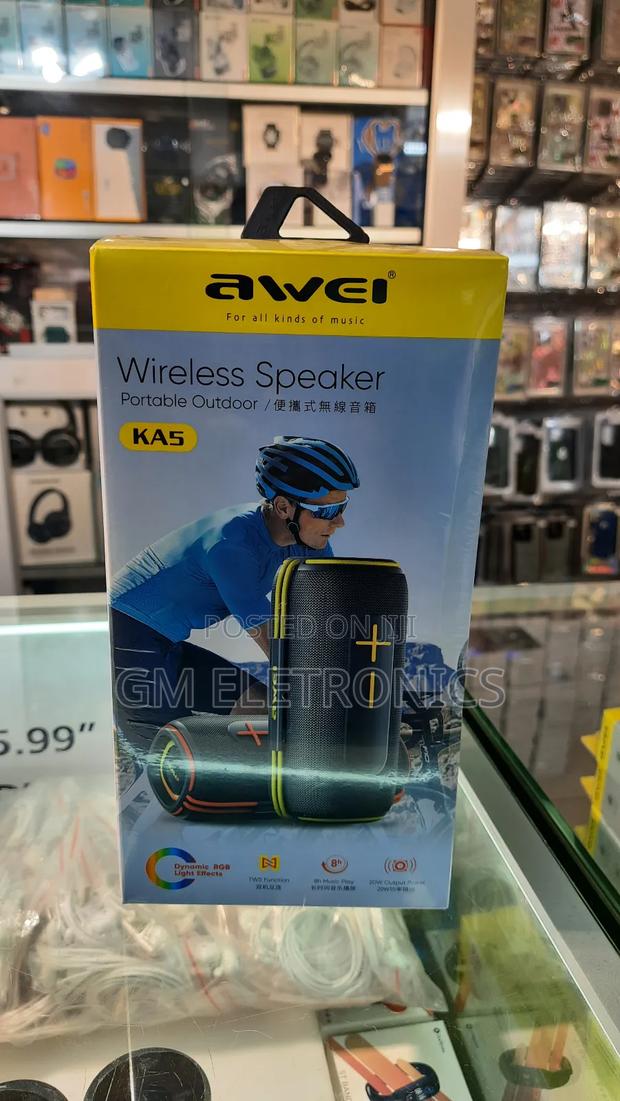 KA5 Portable Wireless Speaker.(Black Yellow) - thumbnail 3