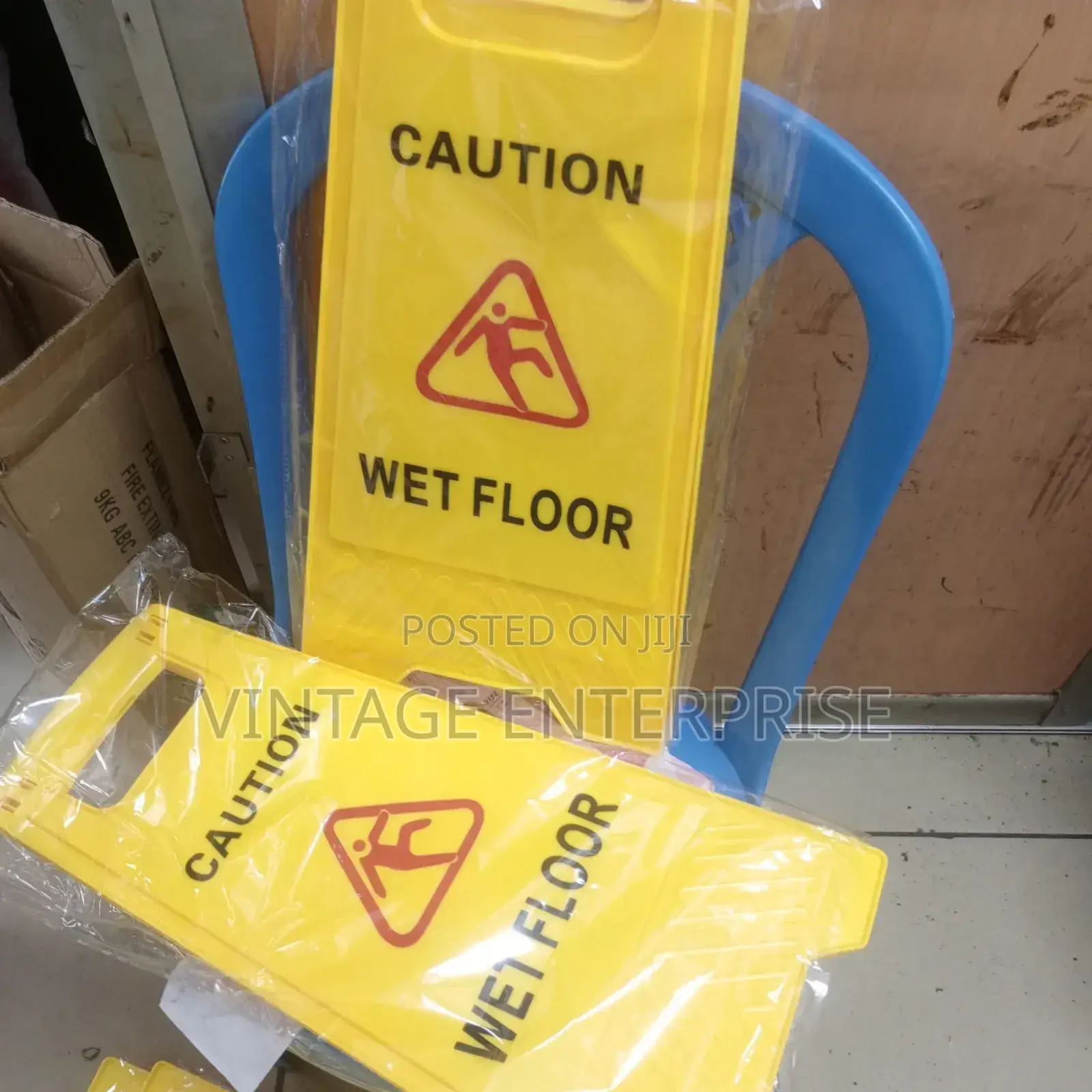 Caution Wet Floor Stand Safety Sign