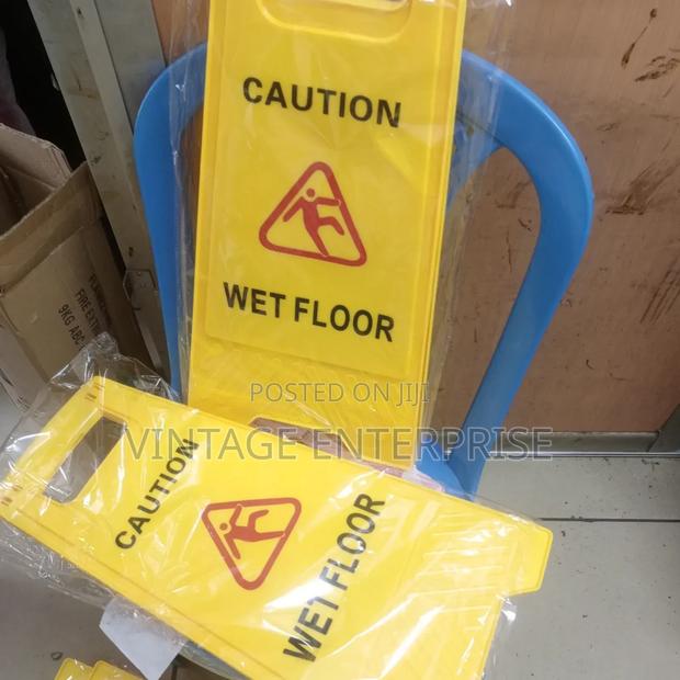 Caution Wet Floor Stand Safety Sign
