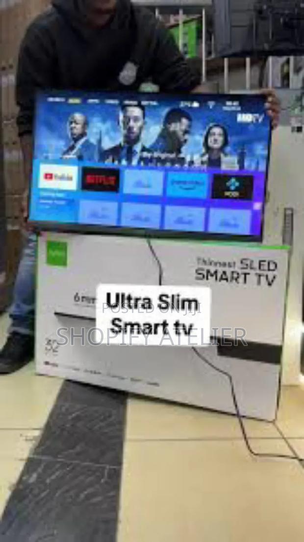Synix 32" Ultra Slim Smart Android Tv Sled Thinnest of All