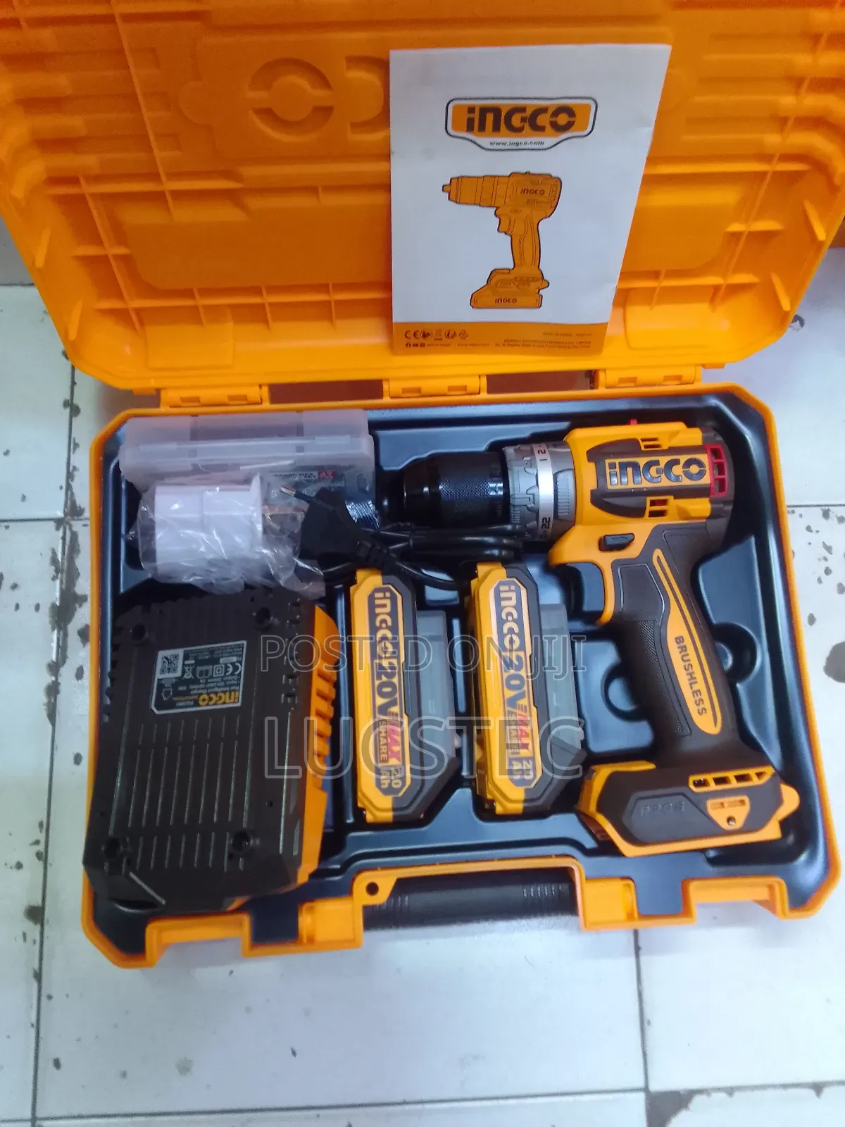 INGCO CIDLI20602 Lithium-Ion Brushless Impact Drill 20V