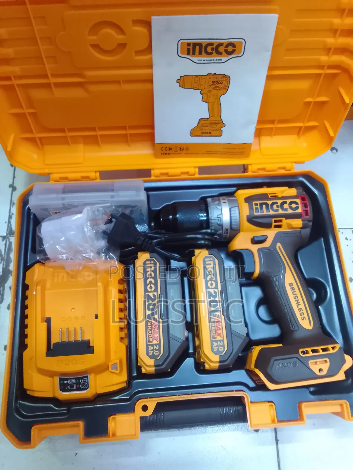 INGCO CIDLI20602 Lithium-Ion Brushless Impact Drill 20V