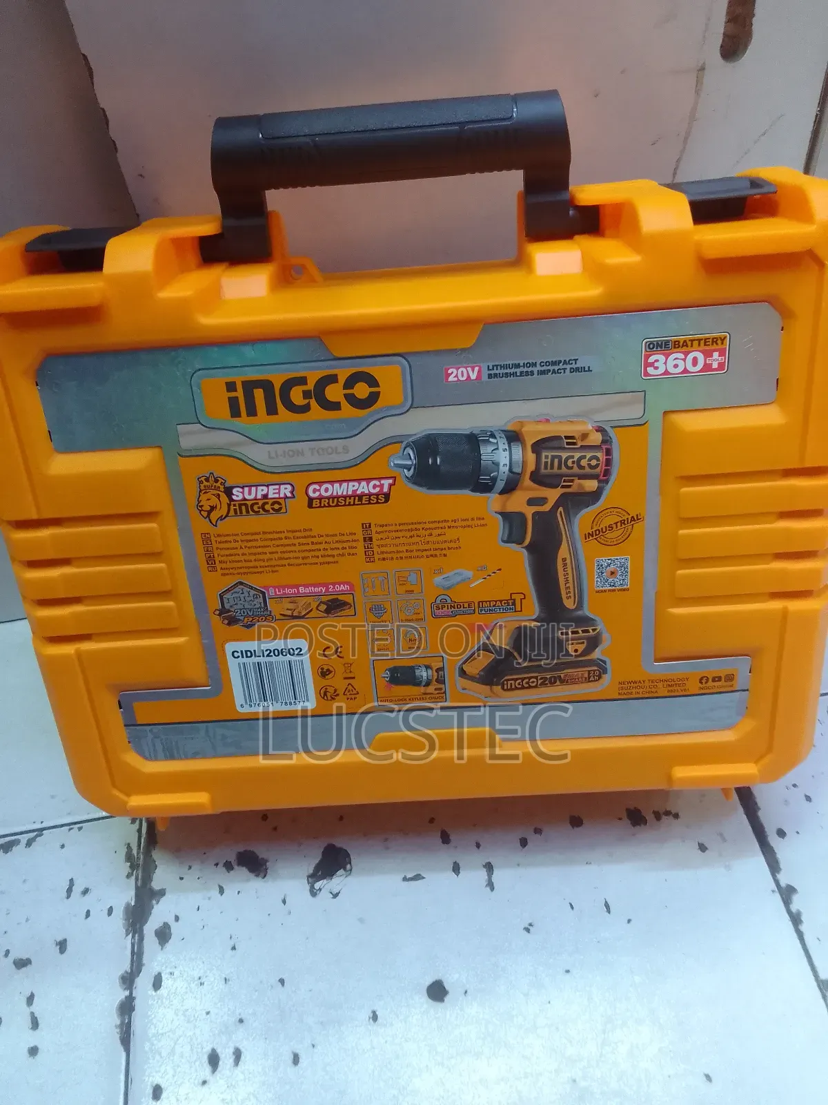 INGCO CIDLI20602 Lithium-Ion Brushless Impact Drill 20V