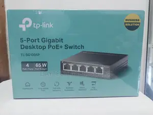 Tl-Sg1005p Tp-Link 5-Port Gigabit Desktop Switch 4-Port Poe