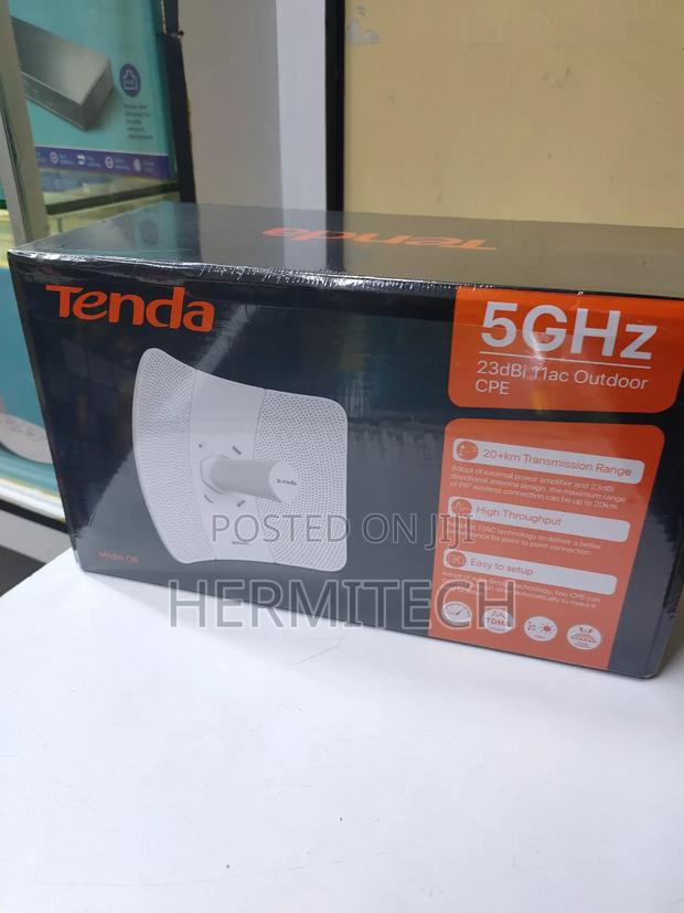 Tenda 5ghz 23 Dbi 11ac Outdoor Ip65 Waterproof One Ethernet