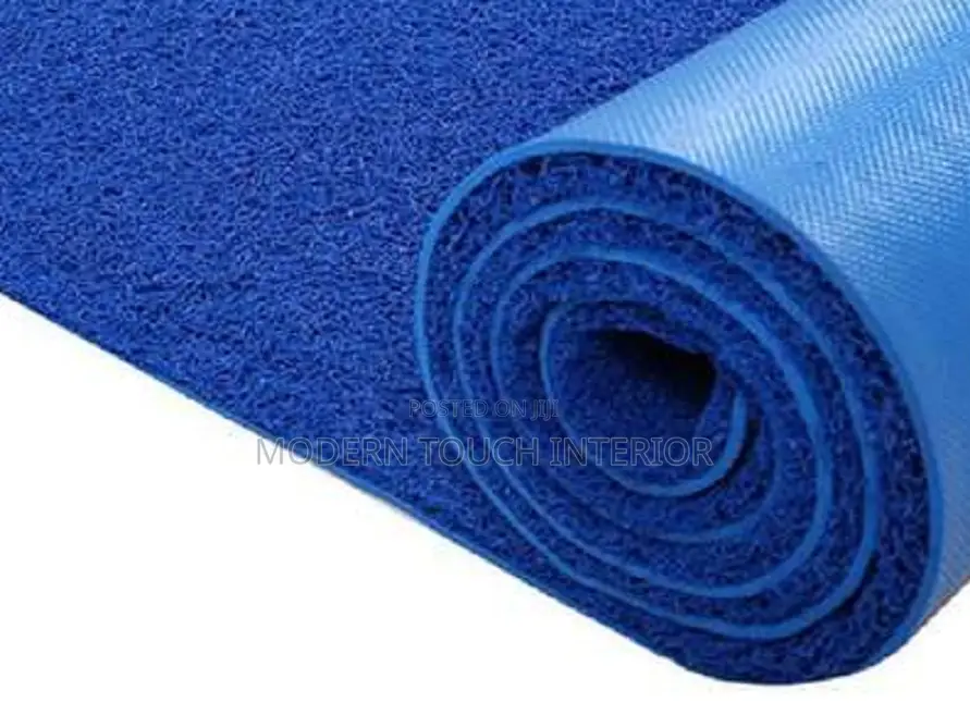 Blue PVC Spaghetti Flooring Carpet