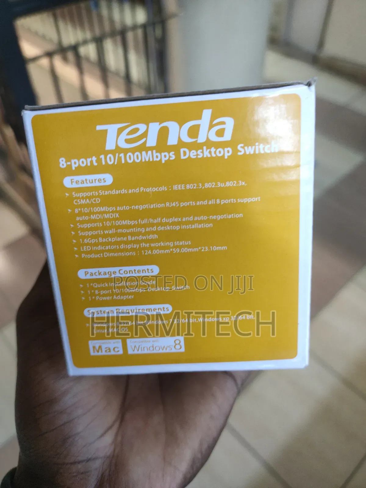 Tenda 8 Port 10/100 MBPS Desktop Switch Plug and Play S108