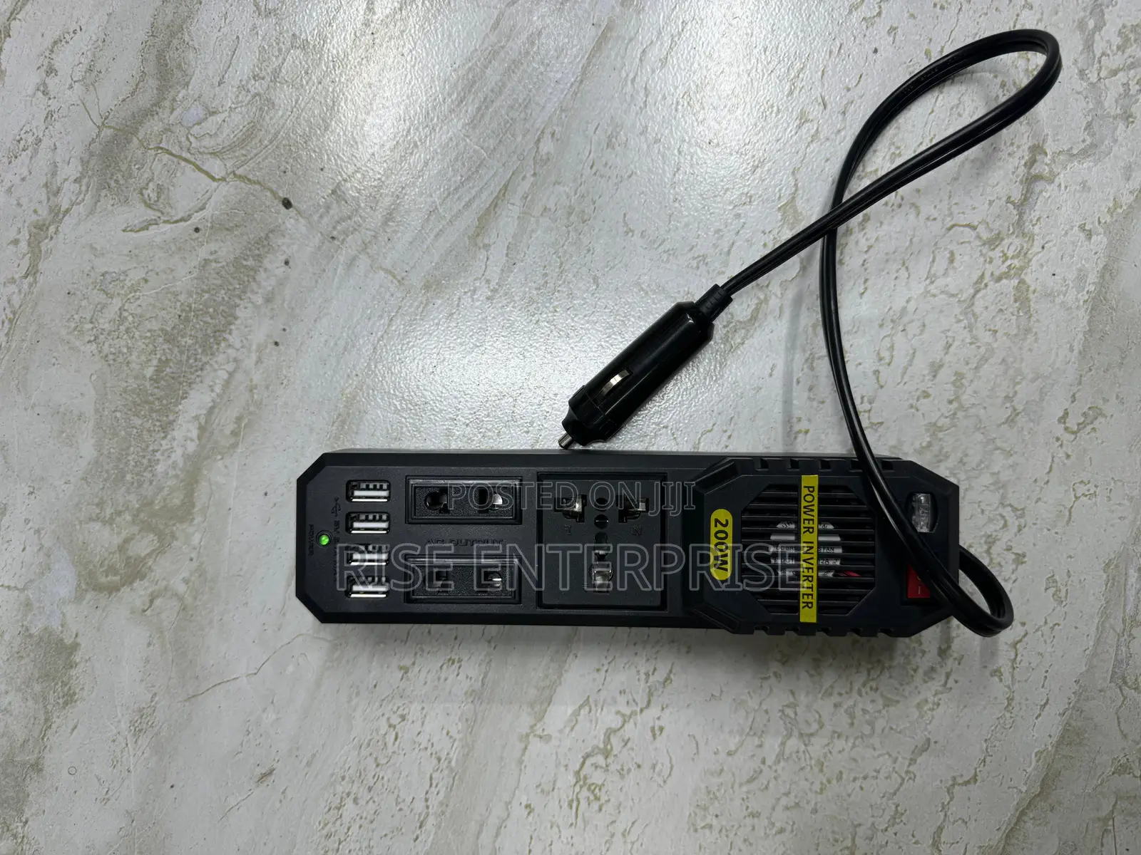 200W Portable Power Car Inverter Peak DC 12V to 220V Sockets