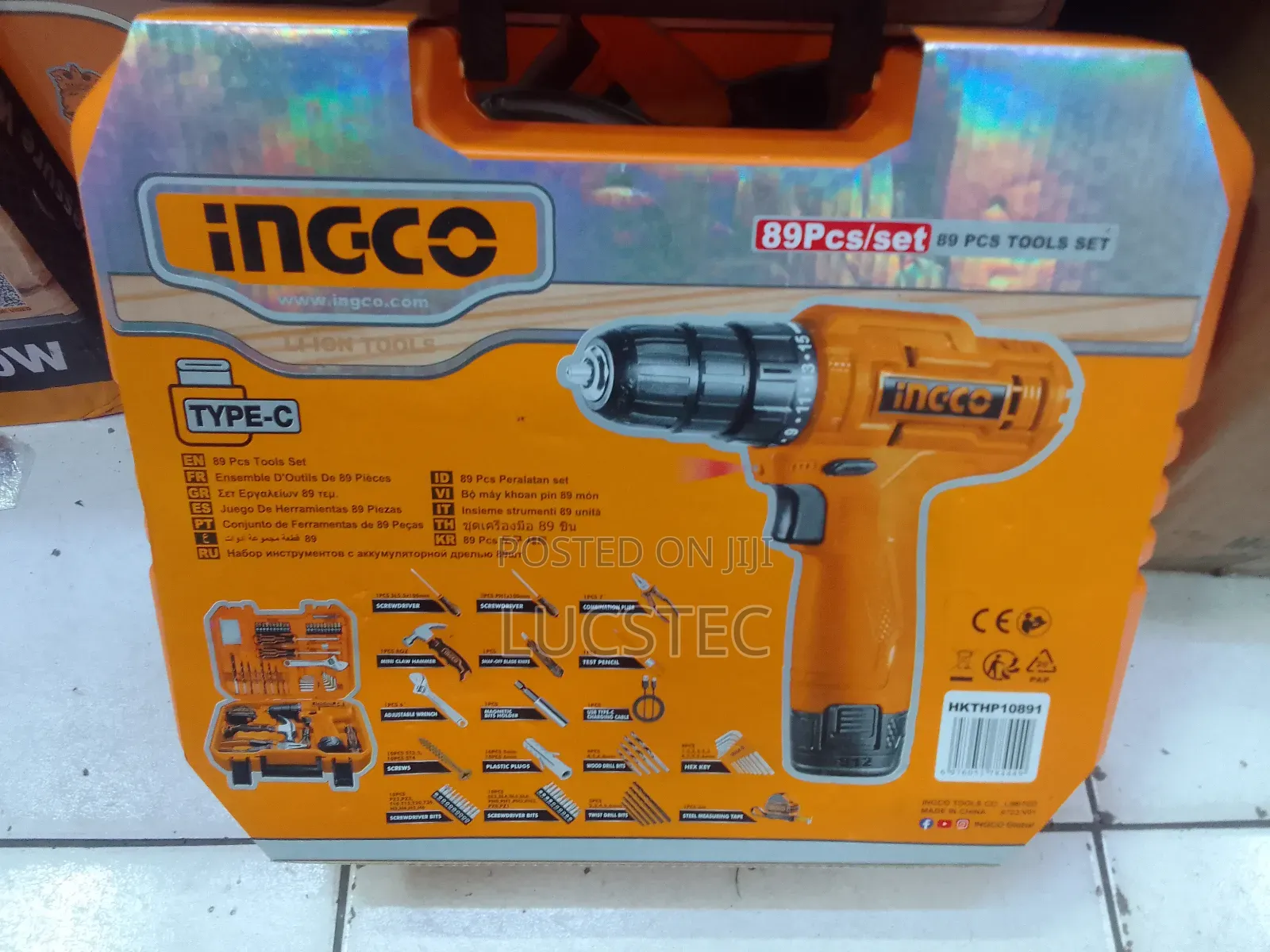 Ingco Hkthp10891 89pcs Tool Set Type C