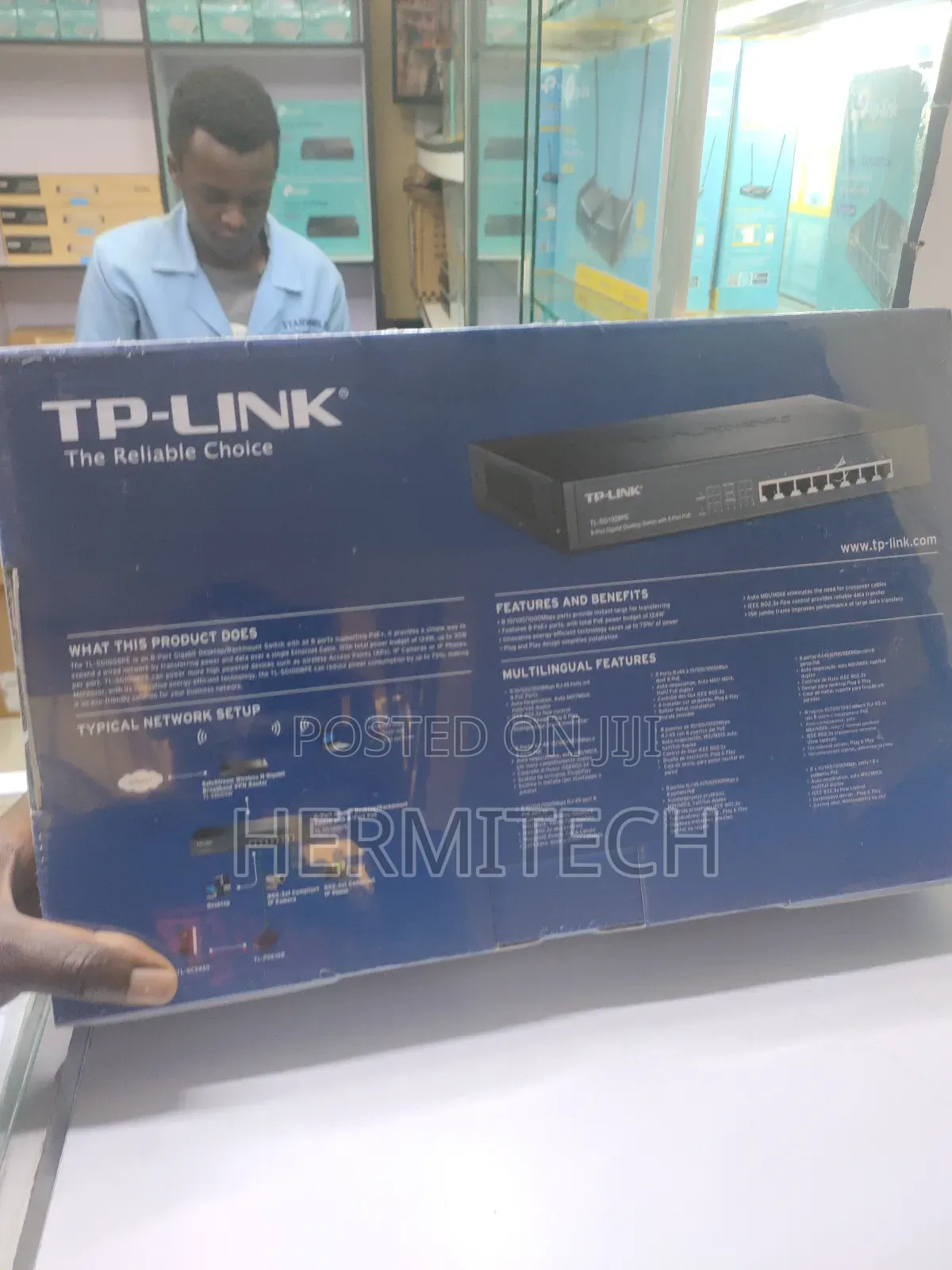 Tplink 8 Port Gigabit Desktop/Rackmount Switch 8-Port Poe