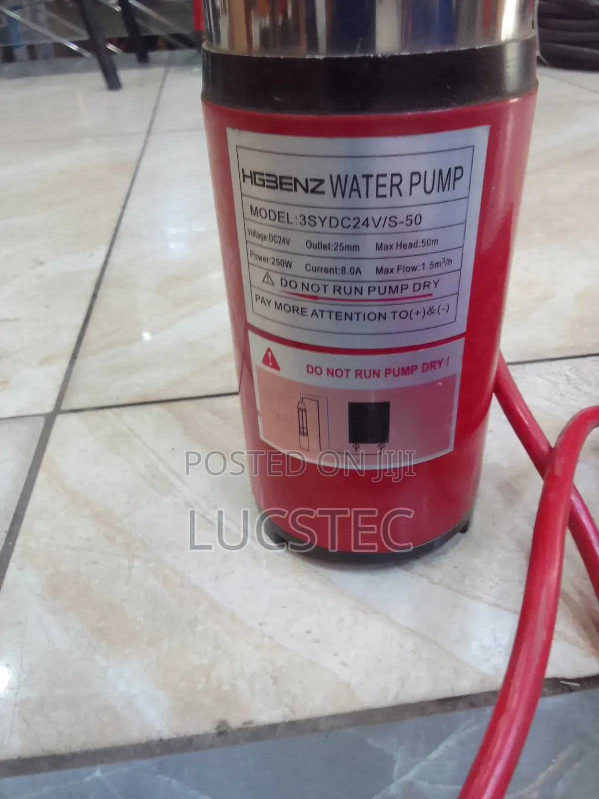 Hgbenz 3sydc24v/S-50 Water Pump 250W