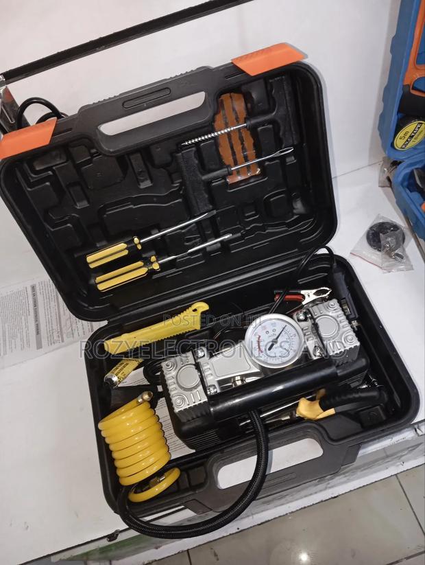 Portable Air Compressor With 2 Cylinder