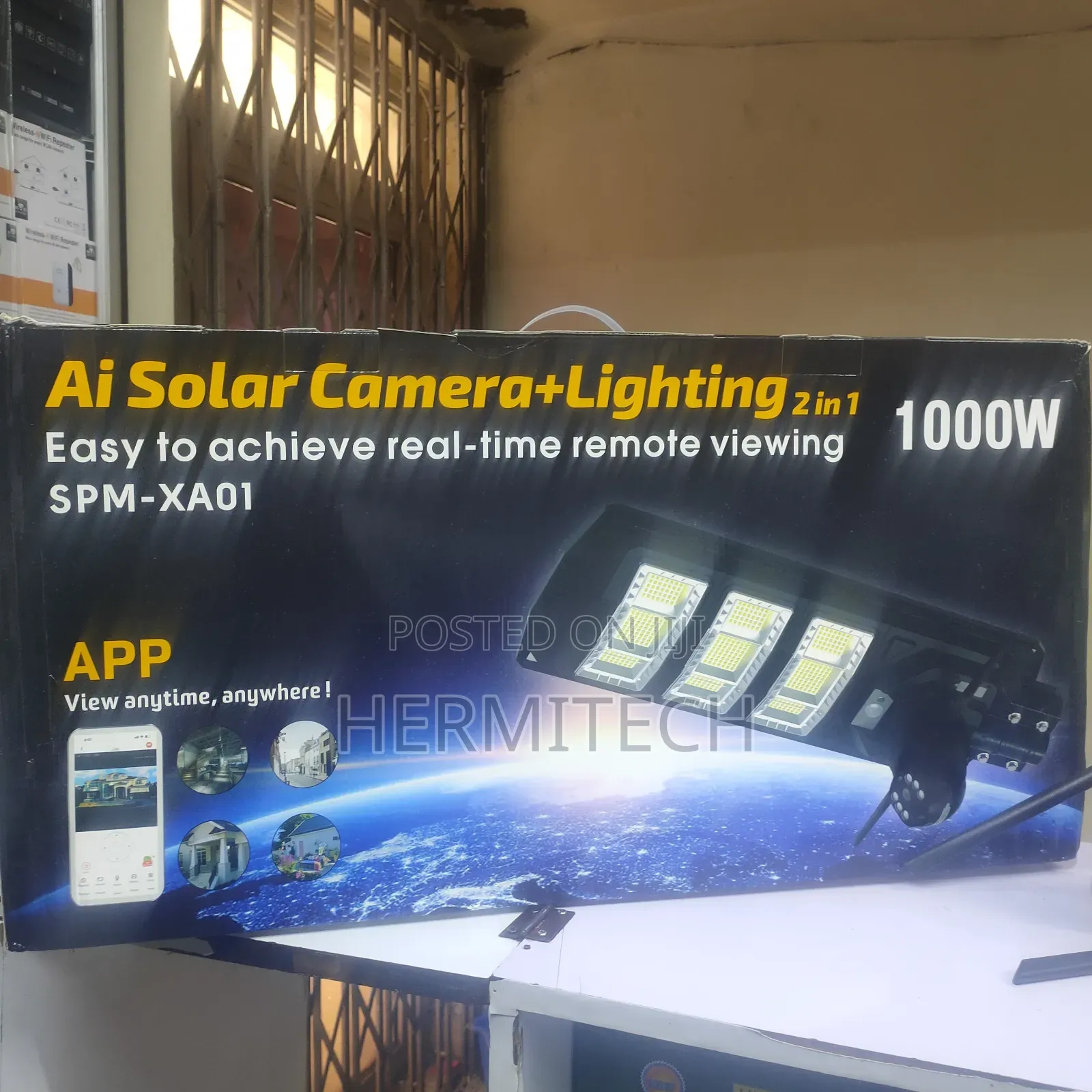 Ai Solar Camera+Light 2in 1 Easy to Achieve Real Time 1000w