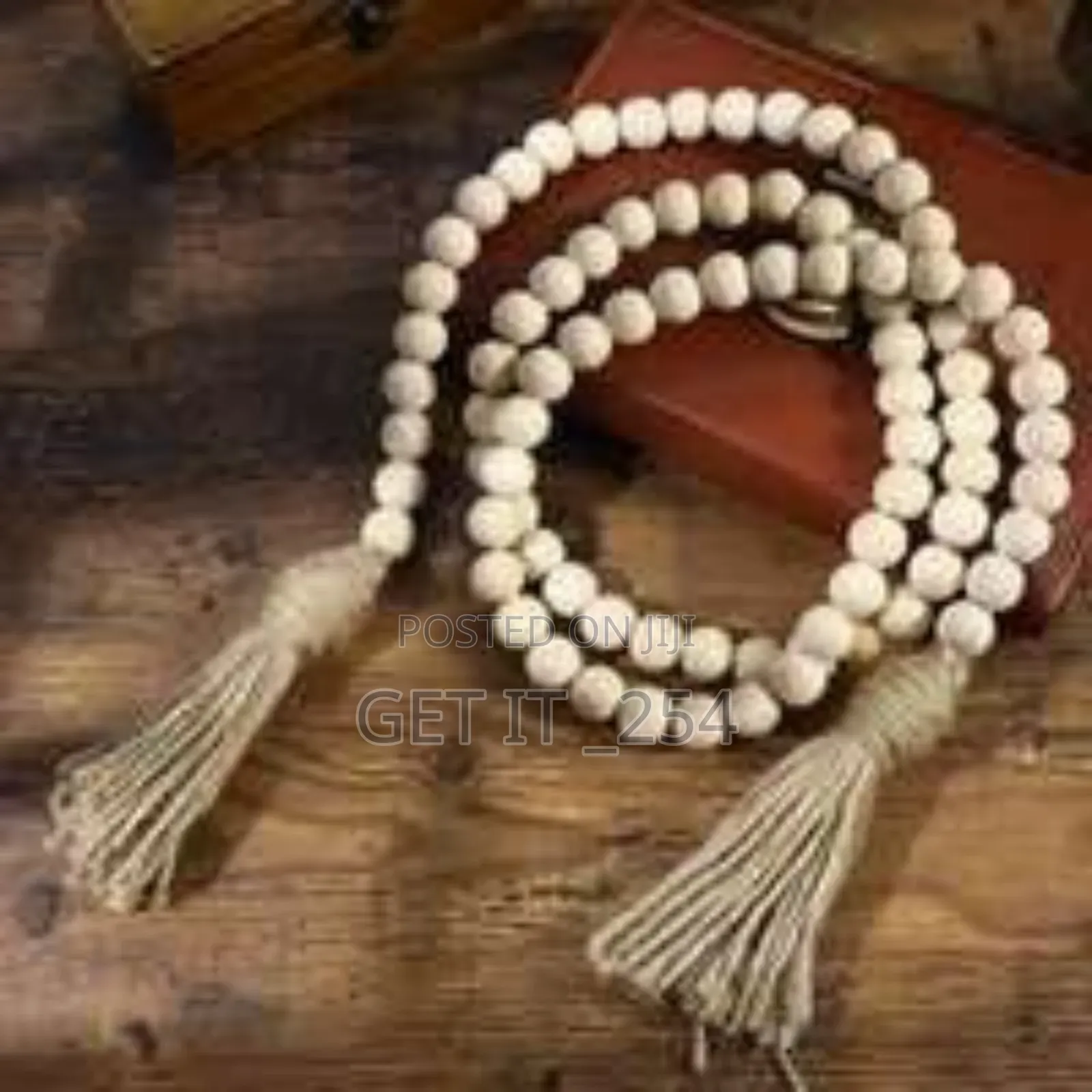 *Wooden Beads/Garland With Tassels/Farmhouse