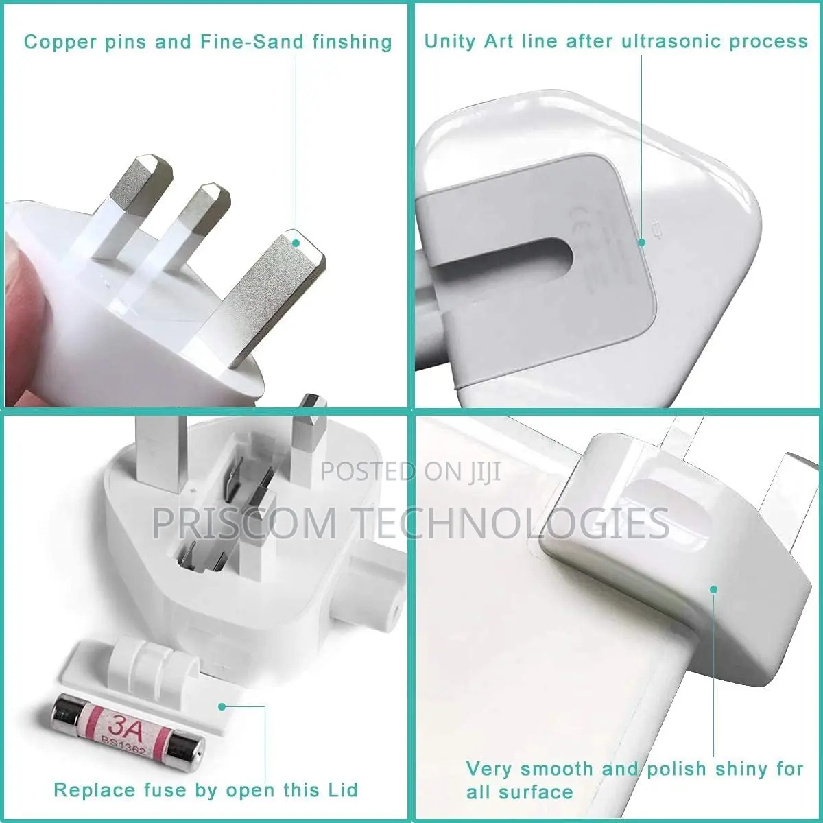3 Pins Top Plug for Macbook Pro/Macbook Air,Mac Ibook iPhone