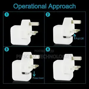 Apple 3 Pin UK Plug Adapter for Macbook Charger