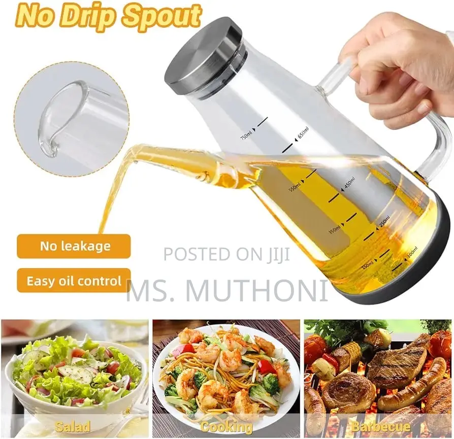 High Borosilicate Glass Oil Bottle With Silicone Base