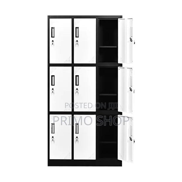 Office Locker Cabinet With 9 Lockable Compartments - thumbnail 3
