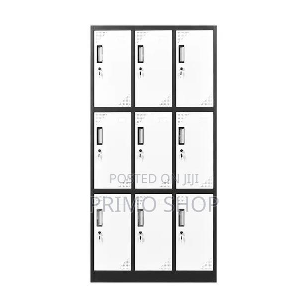 Office Locker Cabinet With 9 Lockable Compartments - thumbnail 4