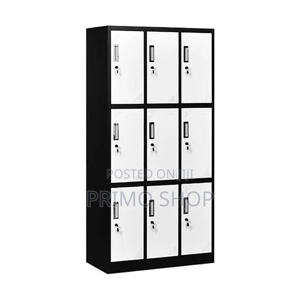 Office Locker Cabinet With 9 Lockable Compartments - thumbnail 5