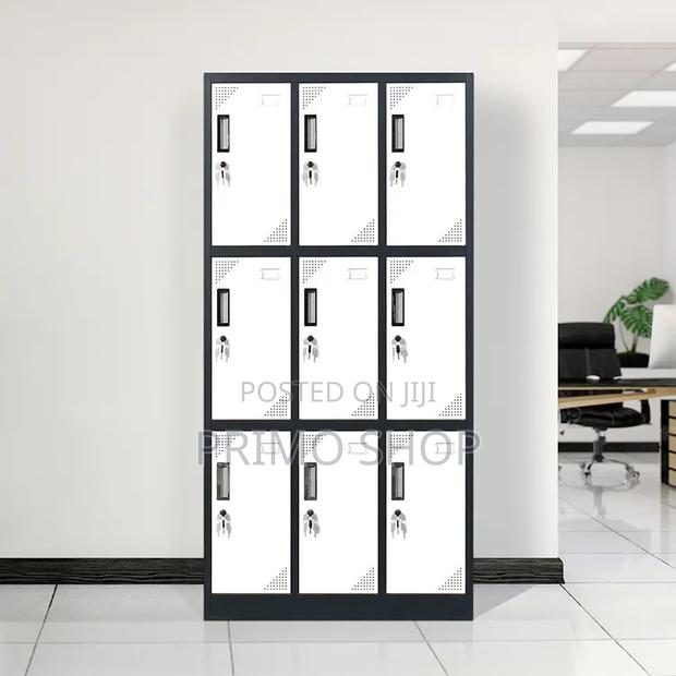 Office Locker Cabinet With 9 Lockable Compartments - main view