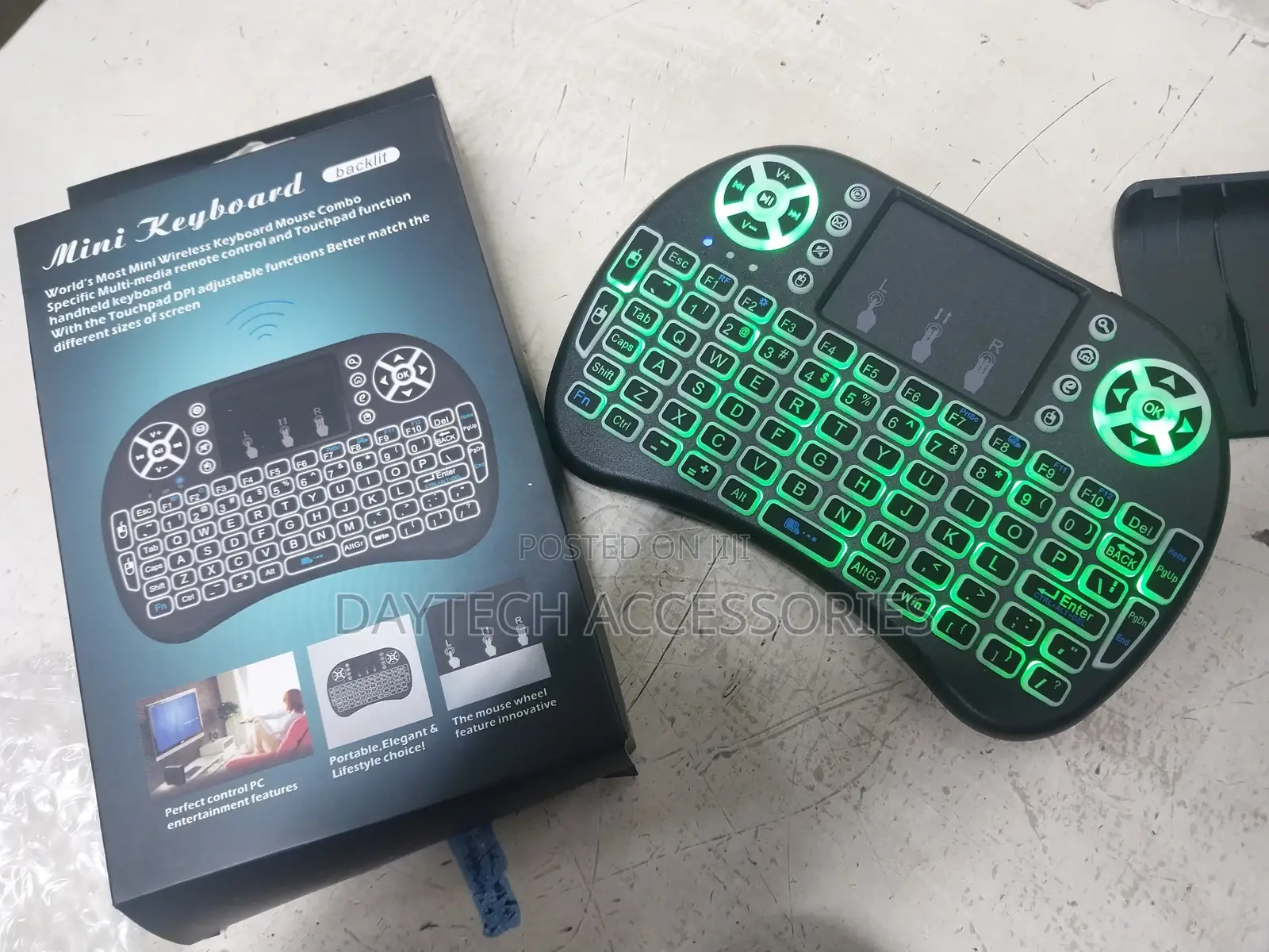 Wireless Backlit Mini Keyboard Touch-Pad
