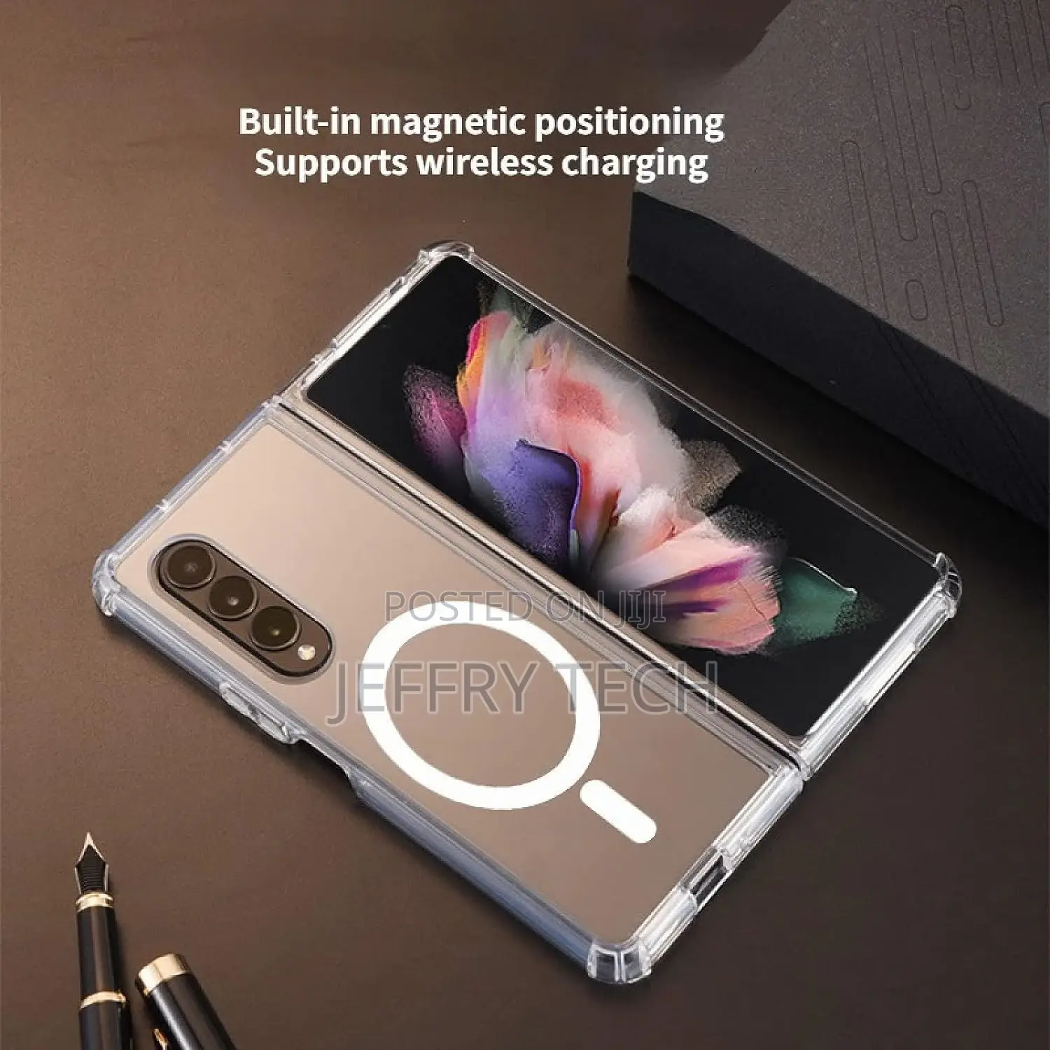 Clear Magnetic Case for Samsung Galaxy Z Fold 1 / Z Fold 2 [
