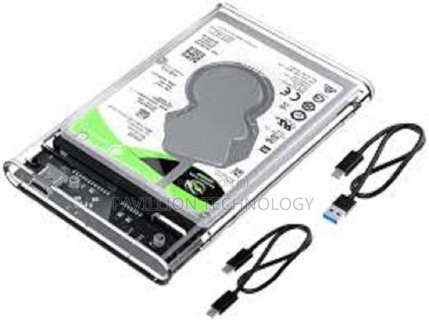 Transparent External HDD Casing/ Enclosure - main view