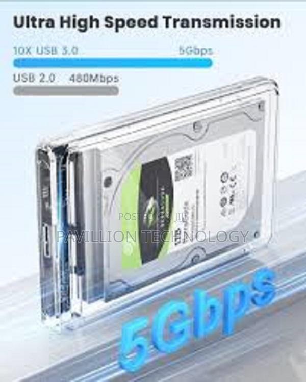 Transparent External HDD Casing/ Enclosure - thumbnail 6