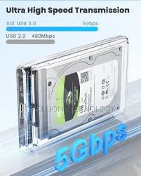 Transparent External HDD Casing/ Enclosure