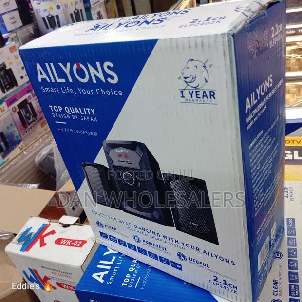 Ailyons 2.1 CH Subwoofer System Bluetooth/Usb/Fm - main view