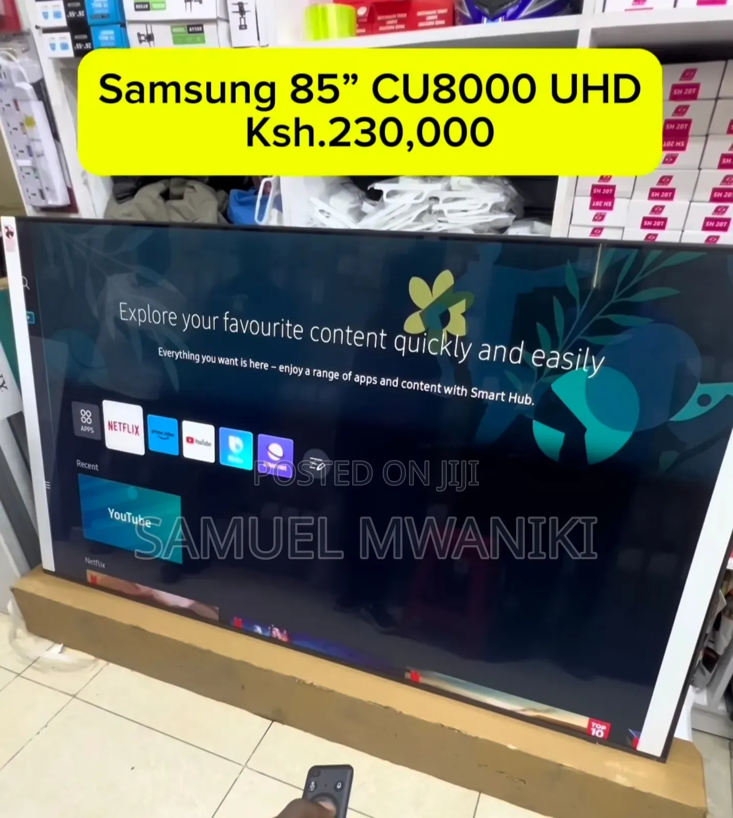 Samsung 85′′ Crystal UHD Smart TV New Model