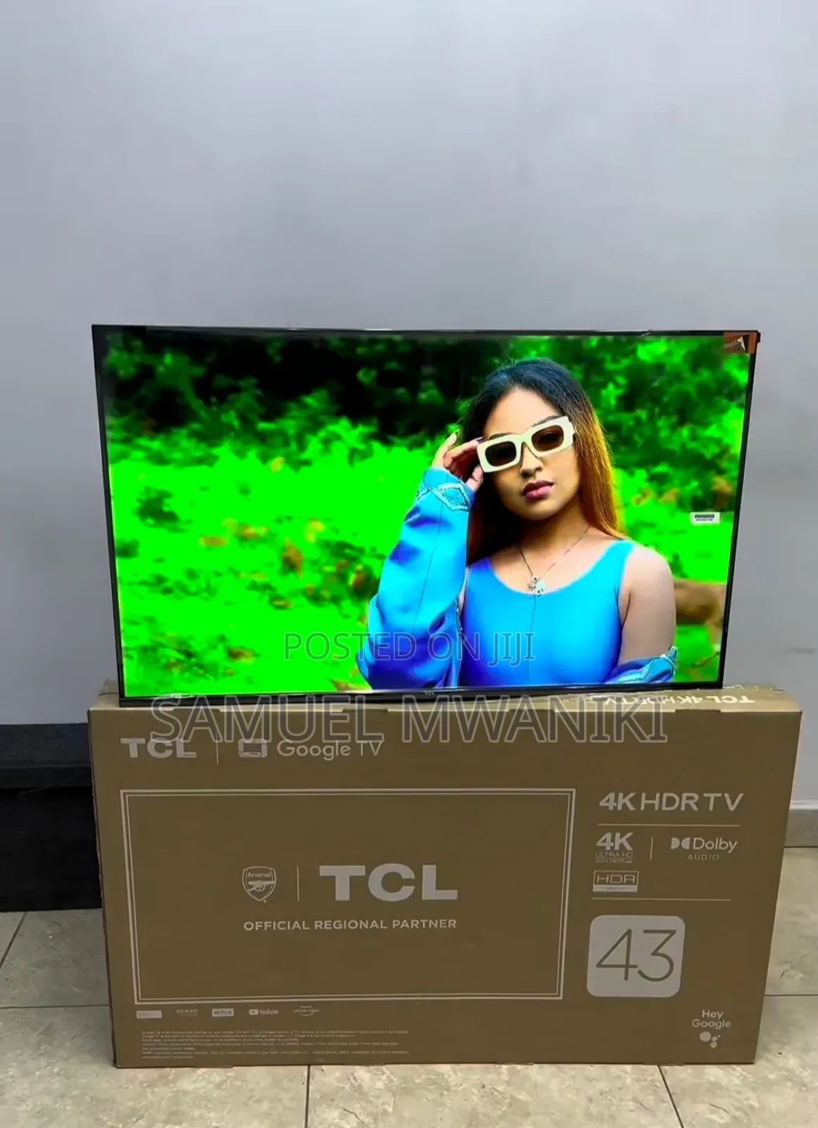 TCL 43" Uhd HDR Google Frameless Tv 2 Years Warranty