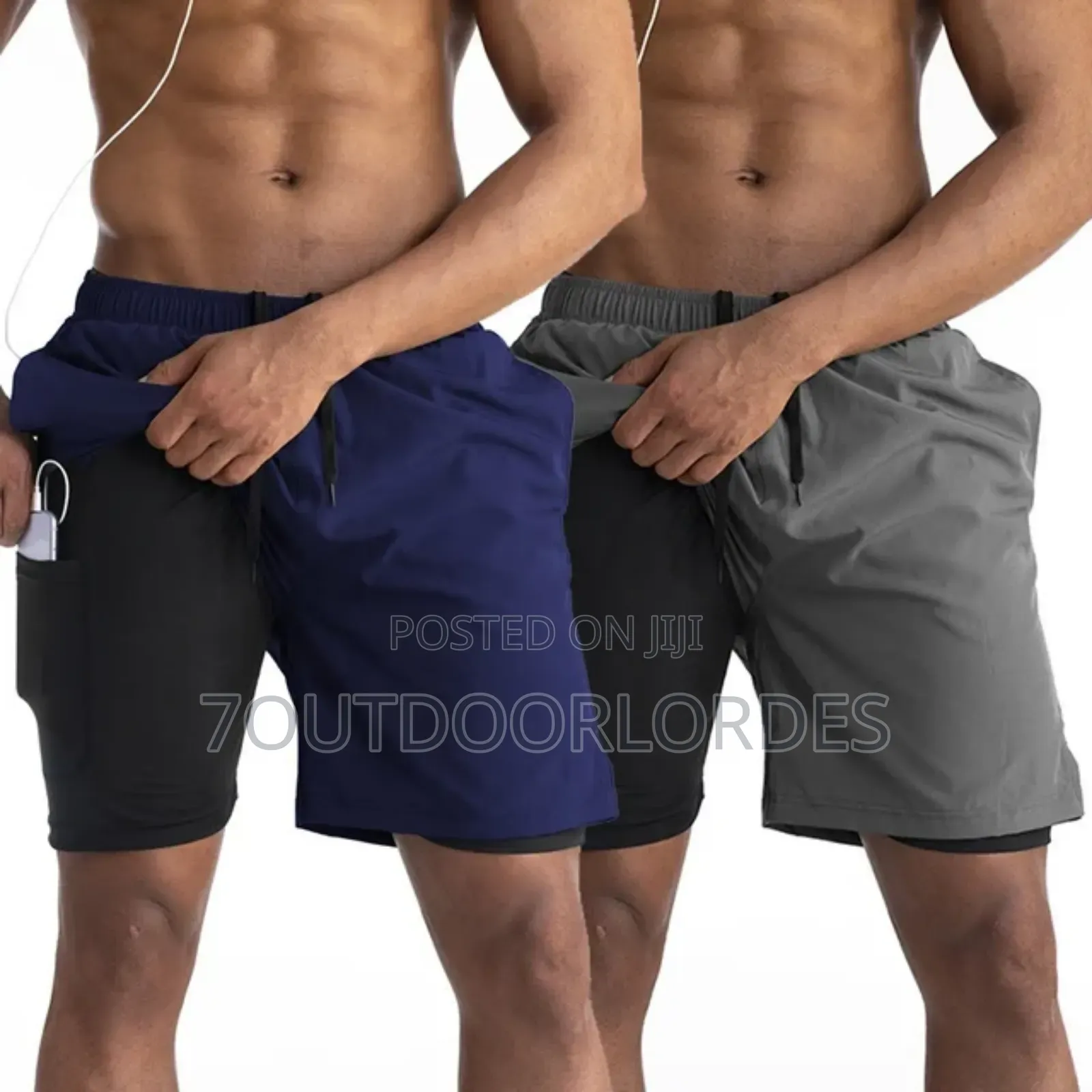 2 in 1 Gym Outdoor Beach Shorts
