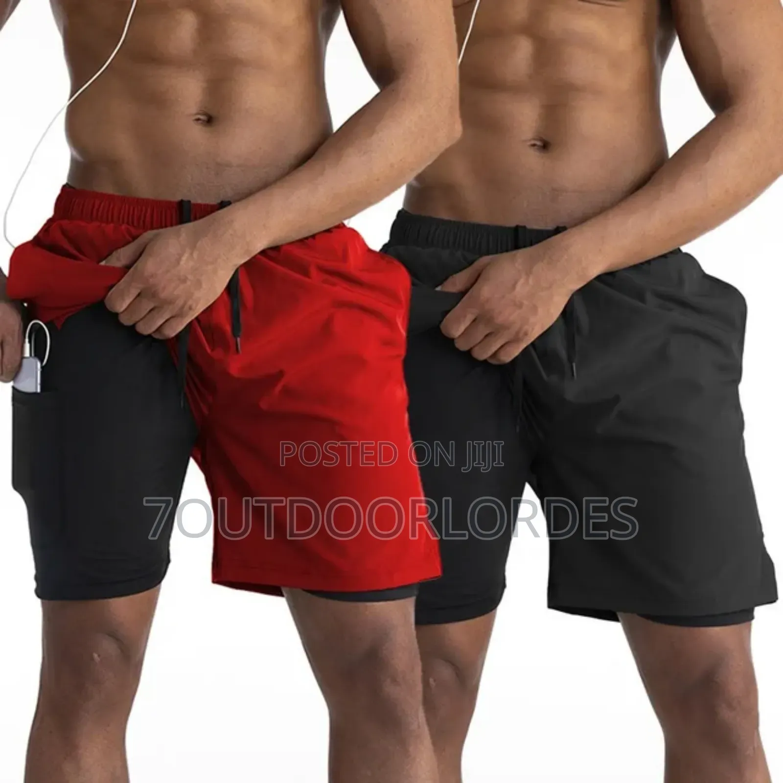 2 in 1 Gym Outdoor Beach Shorts