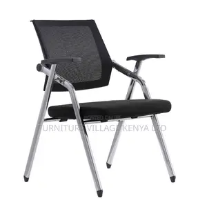 Simple Style Coal Upholstered Conference Room Chairs